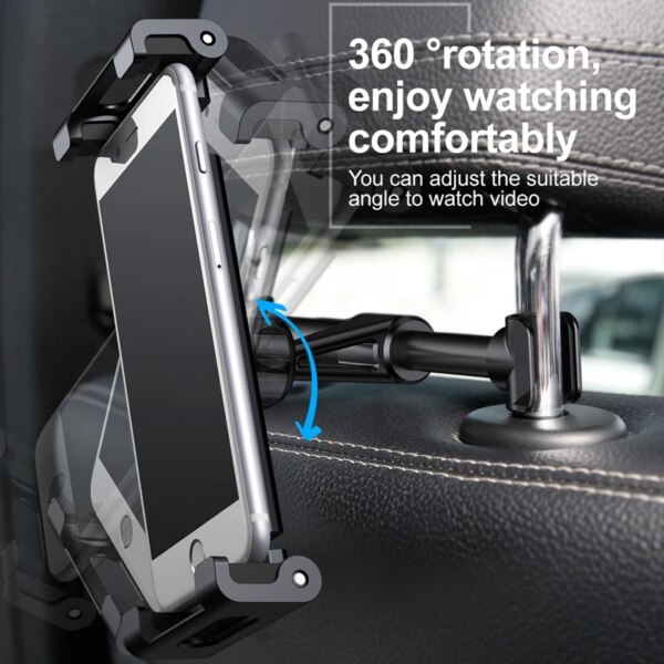 Baseus Backseat Car Mount Holder Bracket for Mobile Phone & Tablet 4.7-12.9 inch - Image 2