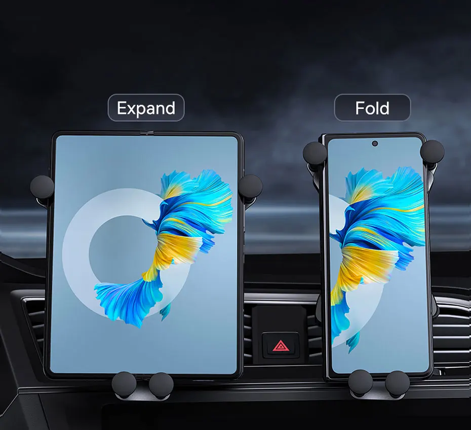 Baseus Folding Screen Phone Stand Car Phone Holder For Tablet iPad Huawei Mate Samsung Galaxy Bracket Car Mount Holder