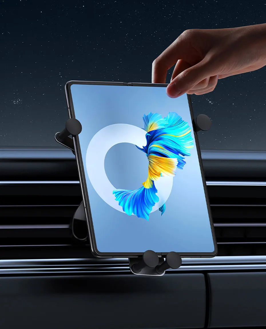 Baseus Folding Screen Phone Stand Car Phone Holder For Tablet iPad Huawei Mate Samsung Galaxy Bracket Car Mount Holder