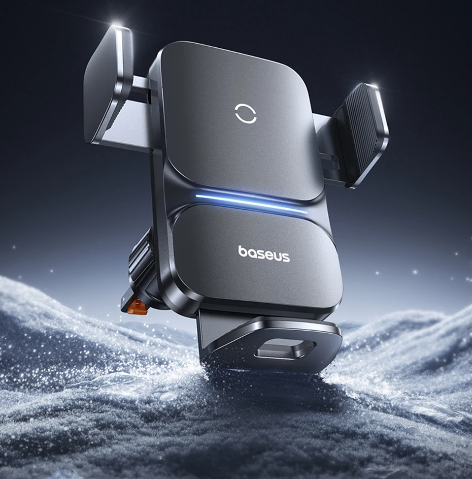Baseus Car Mount Infrared 15W QI Wireless Phone Charger for Xiaomi Samsung Car Phone Holder Fast Charging Car Stand Easy Control
