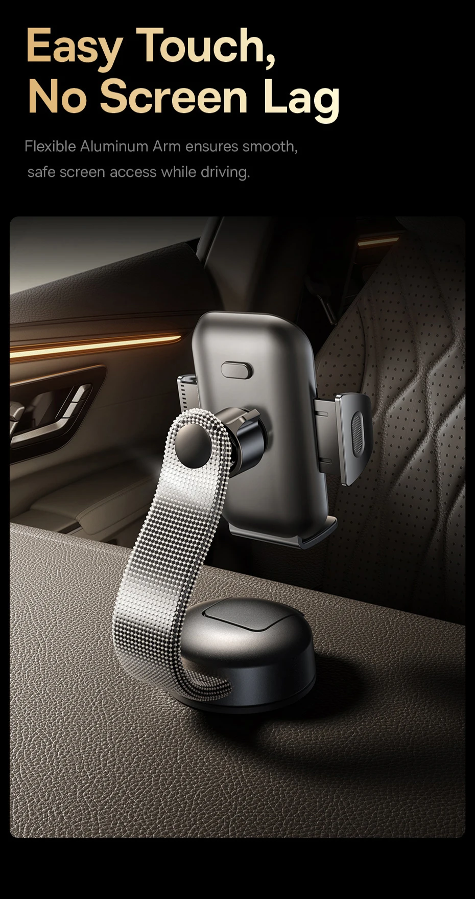 Baseus Car Phone Holder Mobile Phone Holder Car Mount For Samsung iPhone Xiaomi Huawei Foldable Holder Dashboard Sucker Stand