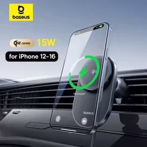 Baseus PrimeTrip VC1 Pro Qi2 Magnetic Car Charger Mount 15W with Cooling Fan