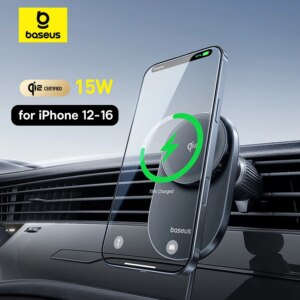 Baseus PrimeTrip VC1 Pro Qi2 Magnetic Car Charger Mount 15W with Cooling Fan