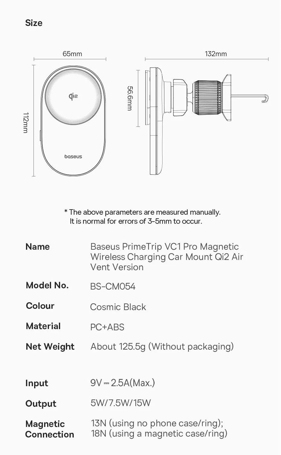 Baseus Qi2 15W Car Magnetic Wireless Charger For iPhone 16 15 14 Fast Charging For Samsung Xiaomi Car Phone Holder Cooling Fan
