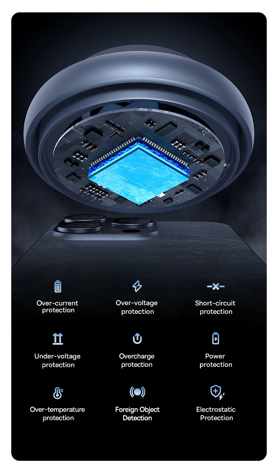 Baseus 2-in-1 Wireless Charger Qi2 15W Magnetic Wireless Charging Stand For iPhone 13 14 15 AirPods Pro