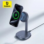 Baseus Orbit 2 Pro Air-Cooled 2-in-1 Wireless Charging Stand Qi2 20W with Cooling Fan For iPhone 15 14 13 12 AirPods Pro