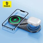 Baseus 20W Dual Wireless Charging Pad Fast Qi Charger for iPhone Samsung Xiaomi
