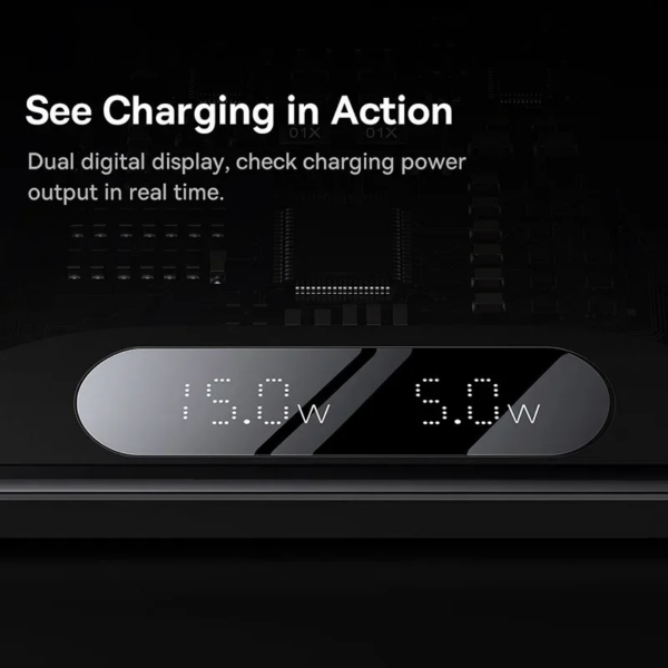 Baseus 20W Dual Wireless Charging Pad Fast Qi Charger for iPhone Samsung Xiaomi - Image 3