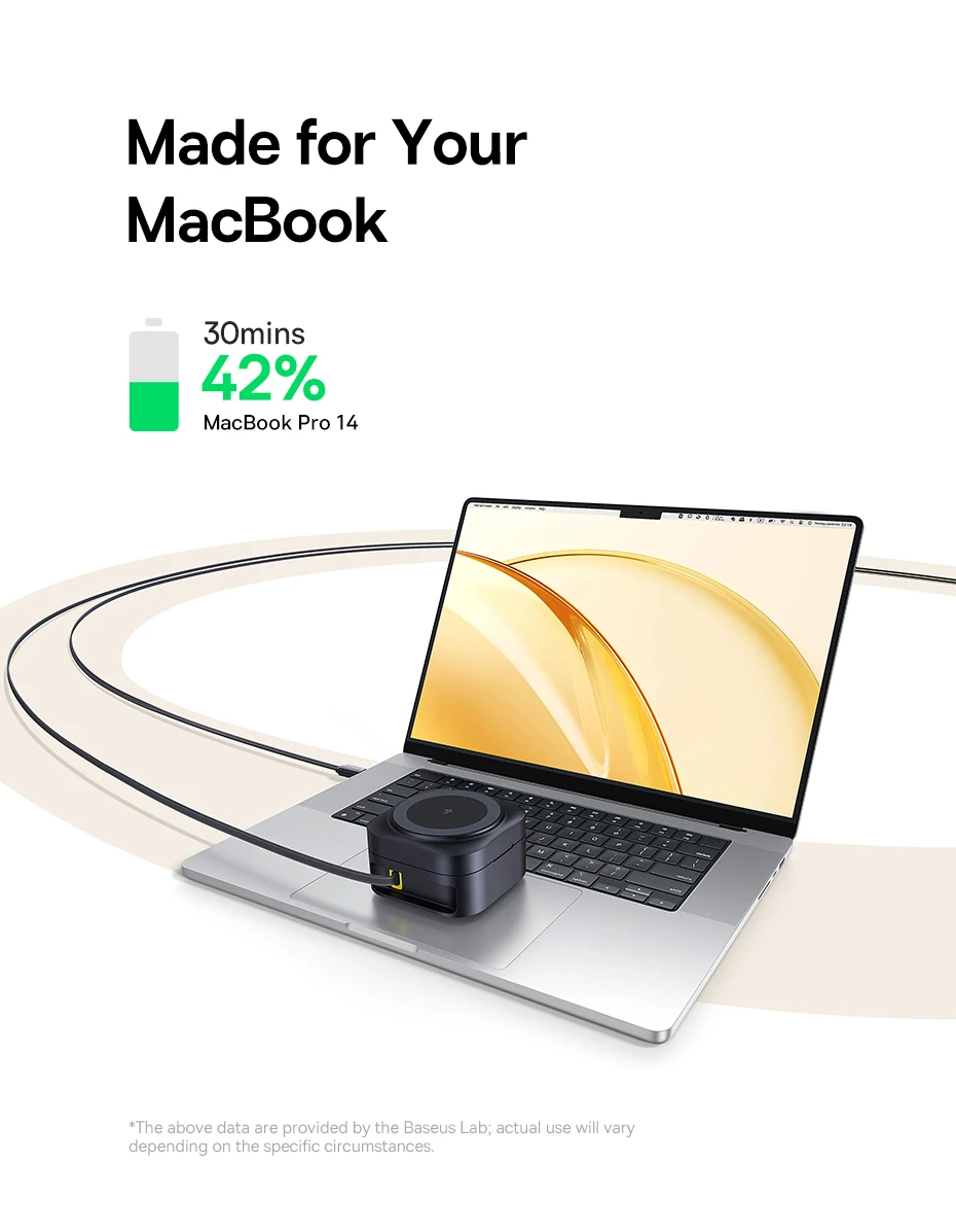 Baseus Qi2 15W Magnetic Wireless Charger 67W 2-in-1 Phone Laptop Fast Charging Dock Station