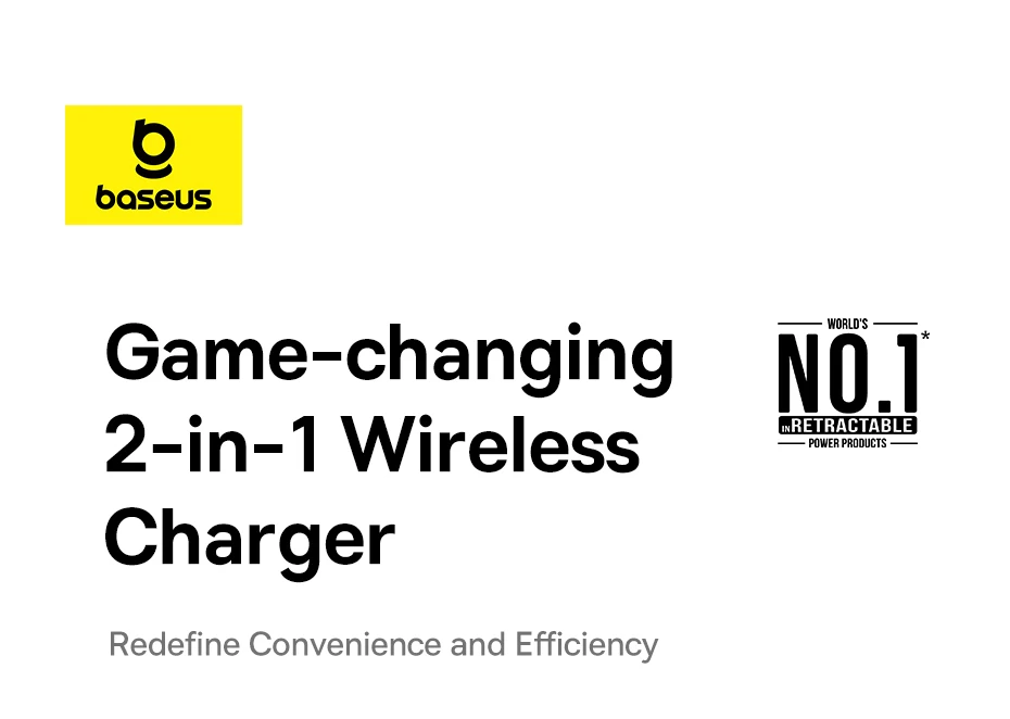 Baseus Qi2 15W Magnetic Wireless Charger 67W 2-in-1 Phone Laptop Fast Charging Dock Station