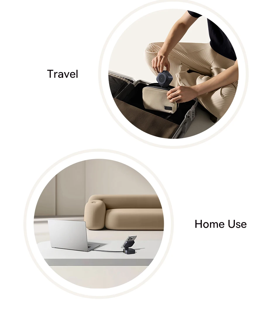 Baseus Qi2 15W Magnetic Wireless Charger 67W 2-in-1 Phone Laptop Fast Charging Dock Station