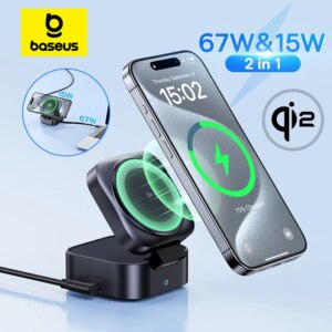 Baseus PicoGo Series 2-in-1 Magnetic Wireless Charger Qi2 67W Fast Charging Station