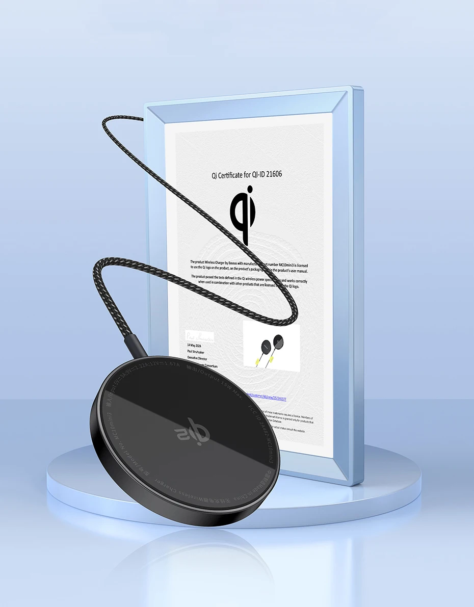 Baseus Qi2 15W Magnetic Wireless Charger Mini Fast Charging Phone Charger For iPhone 16 15 14 13 Pro Max