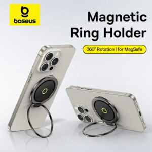 Baseus MagPro Series II Magnetic Ring Phone Stand Holder 360 Rotating for MagSafe Wireless Charging iPhone 16 15 14 Pro Max