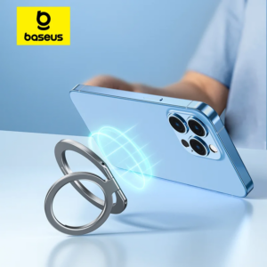 Baseus Halo Series Magnetic Phone Grip Stand Foldable Metal Ring Holder for iPhone Samsung
