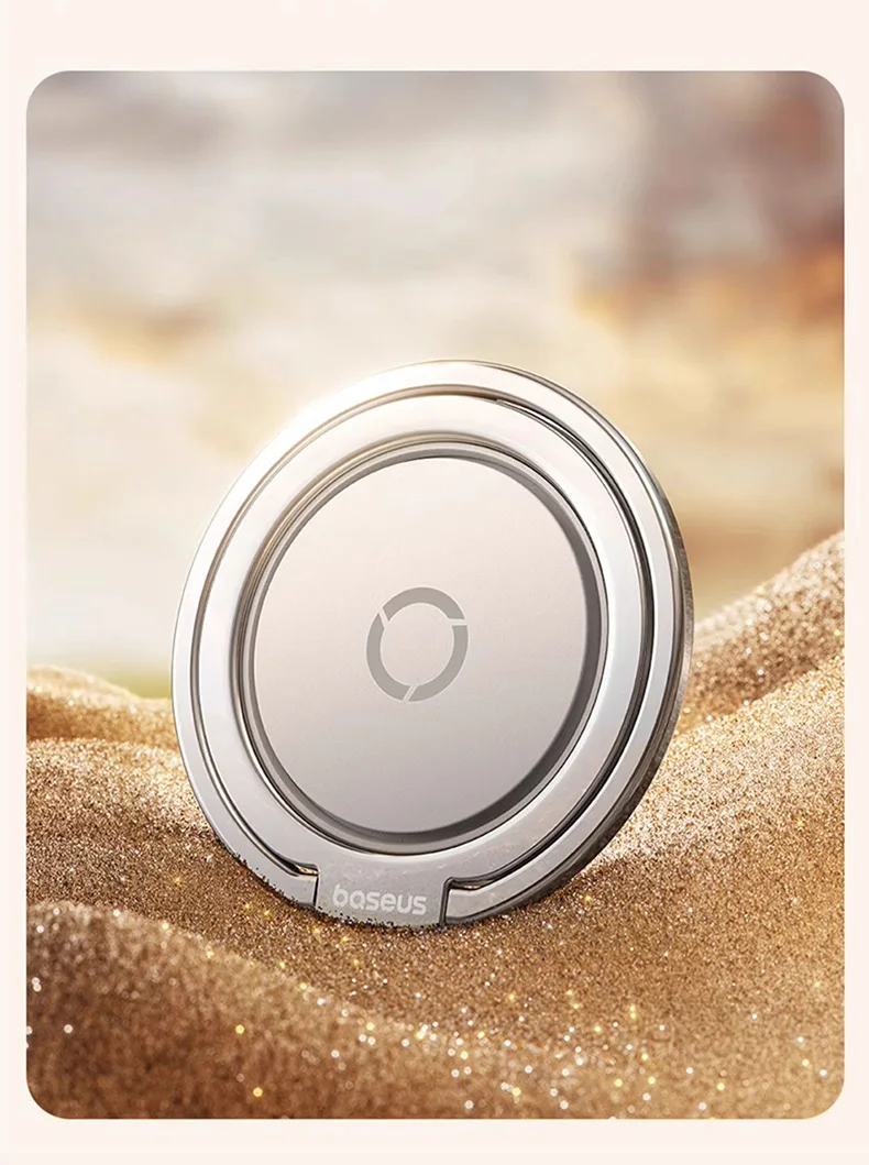 【Born for MagSafe】Baseus Magnetic Dual Ring Phone Holder Support Wireless Charge for iPhone 16 15 Pro Max Ultra Thin Phone Stand