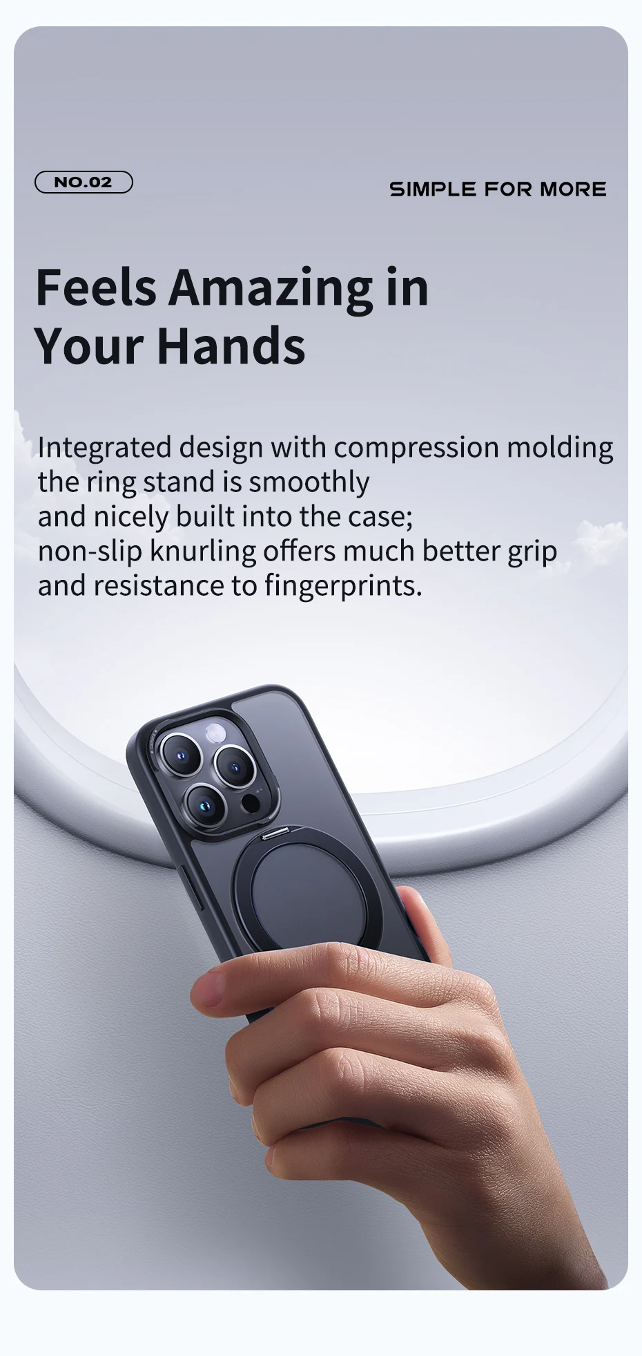 Baseus Magnetic Ring Stand Case for iPhone 16 15 Pro Max Case 360° Rotation Cover for iPhone 15 Pro Plus Magnet Kickstand Case