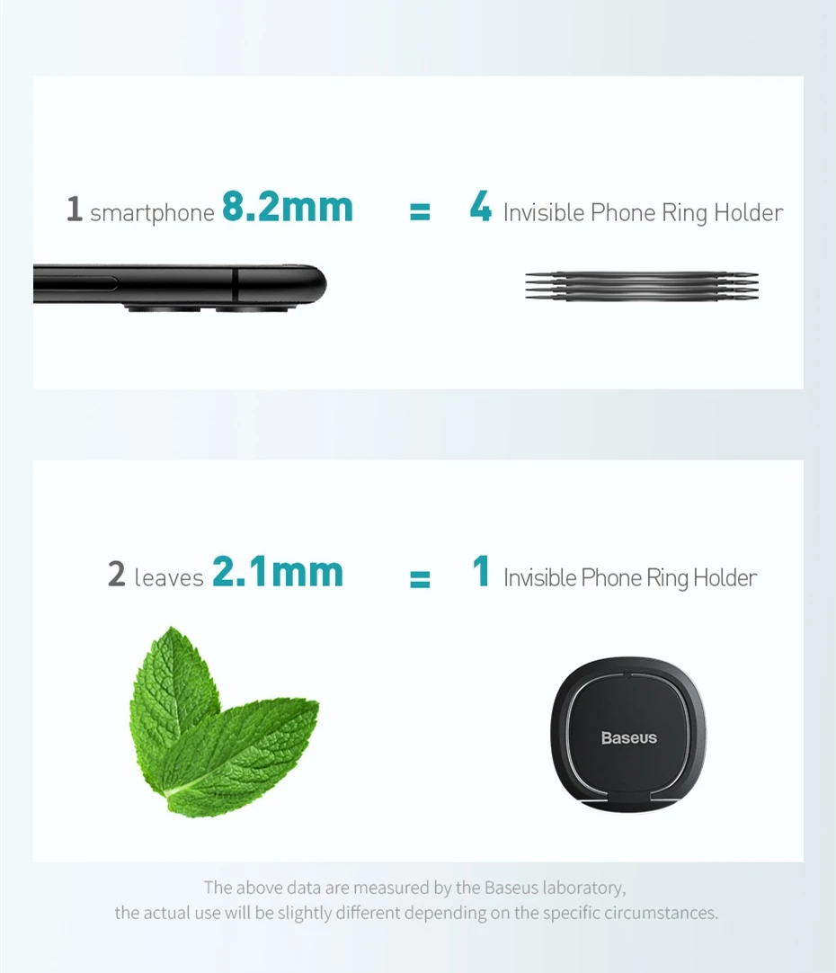 Baseus Mini Finger Ring Phone Holder Portable Metal Ring Stand for iPhone 16 15 14 13 Pro Max Xiaomi Samsung Mobile Phone Holder