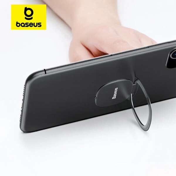 Baseus Invisible Phone Ring Holder Ultra-Thin 2.1mm Magnetic Grip Stand 360° Rotation