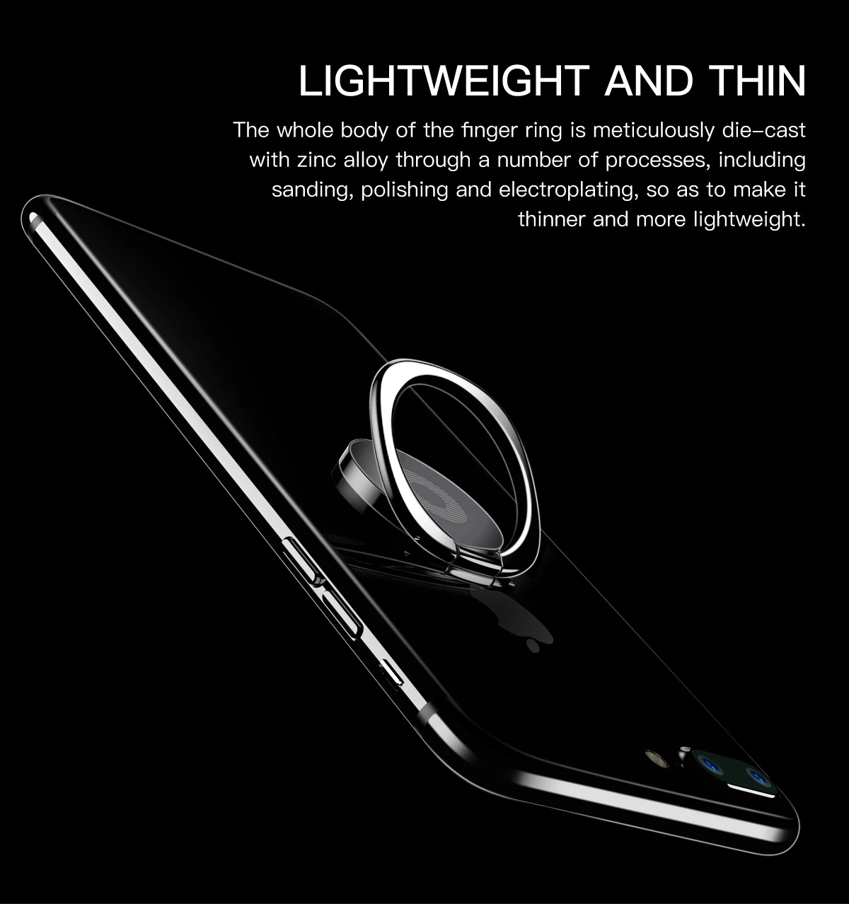 Baseus Finger Ring Phone Holder for iPhone 16 15 14 Pro Max Mini Samsung Phone Metal Ring Bracket Mobile Phone Accessories Stand
