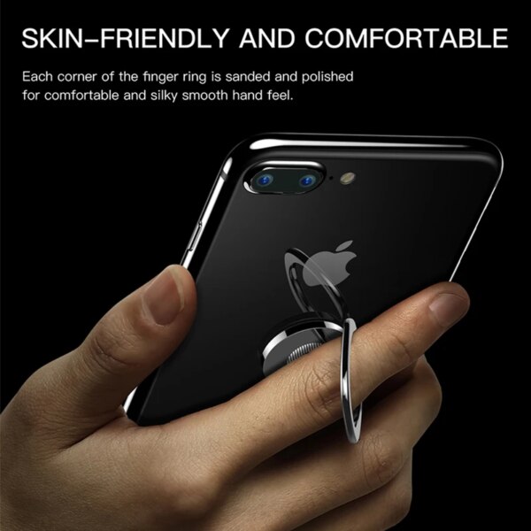 Baseus Privity Ring Bracket Universal Phone Holder with Magnetic Support 180° Rotation Gold Silver Black - Image 3
