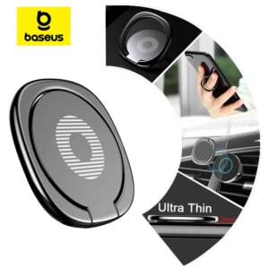 Baseus Privity Ring Bracket Universal Phone Holder with Magnetic Support 180° Rotation Gold Silver Black