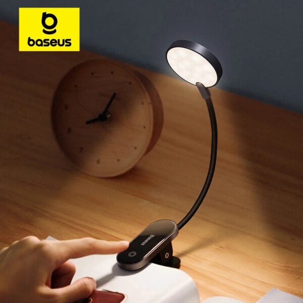 Baseus Comfort Reading Mini Clip Lamp 3W Eye Protection Portable Desk Light