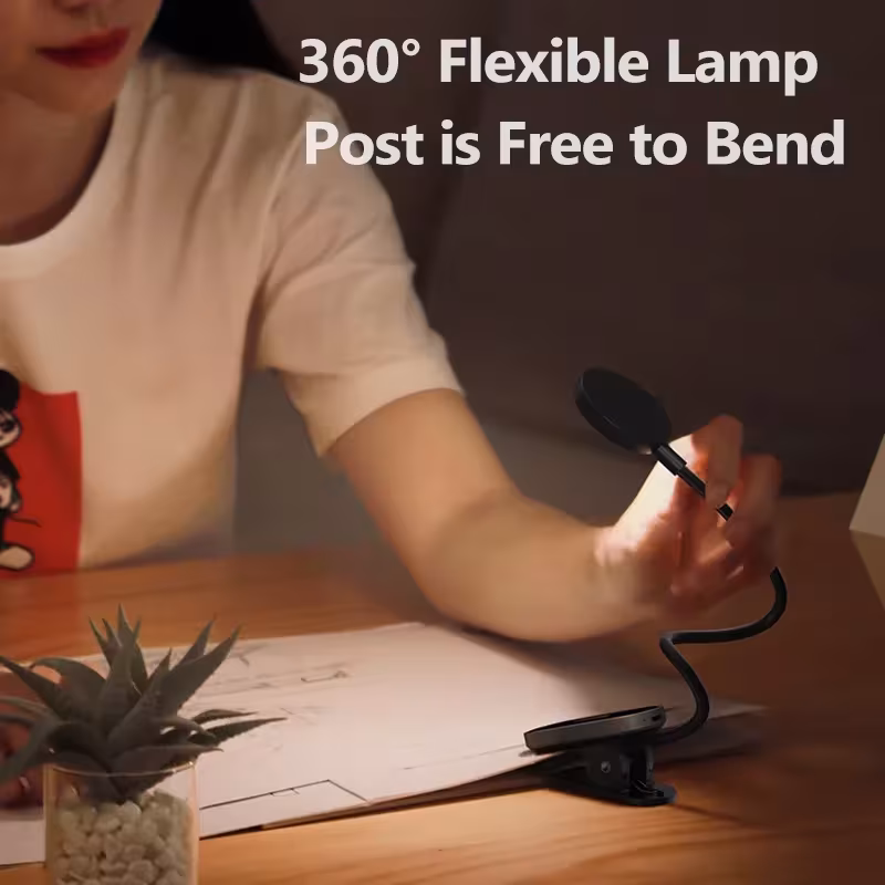 Baseus Comfort Reading Mini Clip Lamp 4000K 3-Level Brightness Portable Desk Light Baseus Comfort Reading Mini Clip Lamp 4000K 3-Level Brightness Portable Desk Light - Image 4