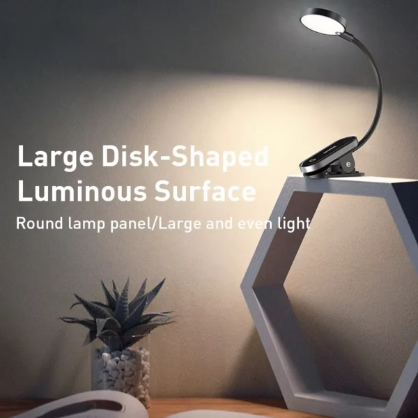Baseus Comfort Reading Mini Clip Lamp 4000K 3-Level Brightness Portable Desk Light - Image 2
