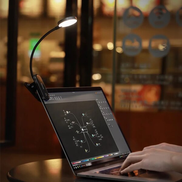 Baseus Comfort Reading Mini Clip Lamp 4000K 3-Level Brightness Portable Desk Light - Image 6