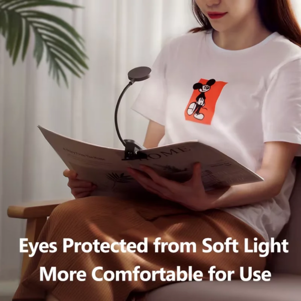 Baseus Comfort Reading Mini Clip Lamp 4000K 3-Level Brightness Portable Desk Light - Image 3