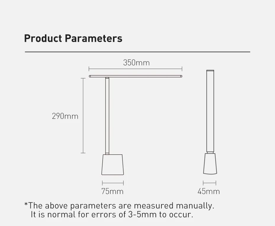 Baseus Desk Lamp 180° Foldable LED Table Lamp Rechargeable Auto Dimming Smart Eye Protection Study Reading Room Night Light Lamp