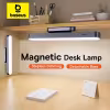 Baseus Magnetic USB Rechargeable Desk Lamp Stepless Dimming 1800mAh Battery Hanging Night Light