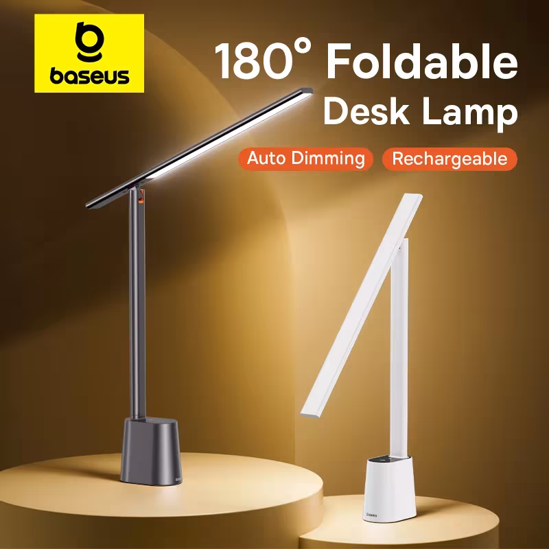 Baseus Smart Eye Series Rechargeable Folding Reading Desk Lamp with Auto-Dimming 3000K-6000K Baseus Smart Eye Series Rechargeable Folding Reading Desk Lamp with Auto-Dimming 3000K-6000K