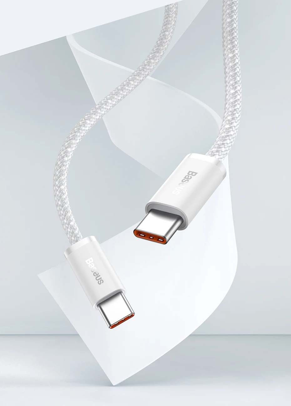 Baseus 100W USB C Cable For iPhone 16 15 Plus Pro Max Type C Cable For Macbook Pro ipad PD Fast Charger Cord Type-C Cable