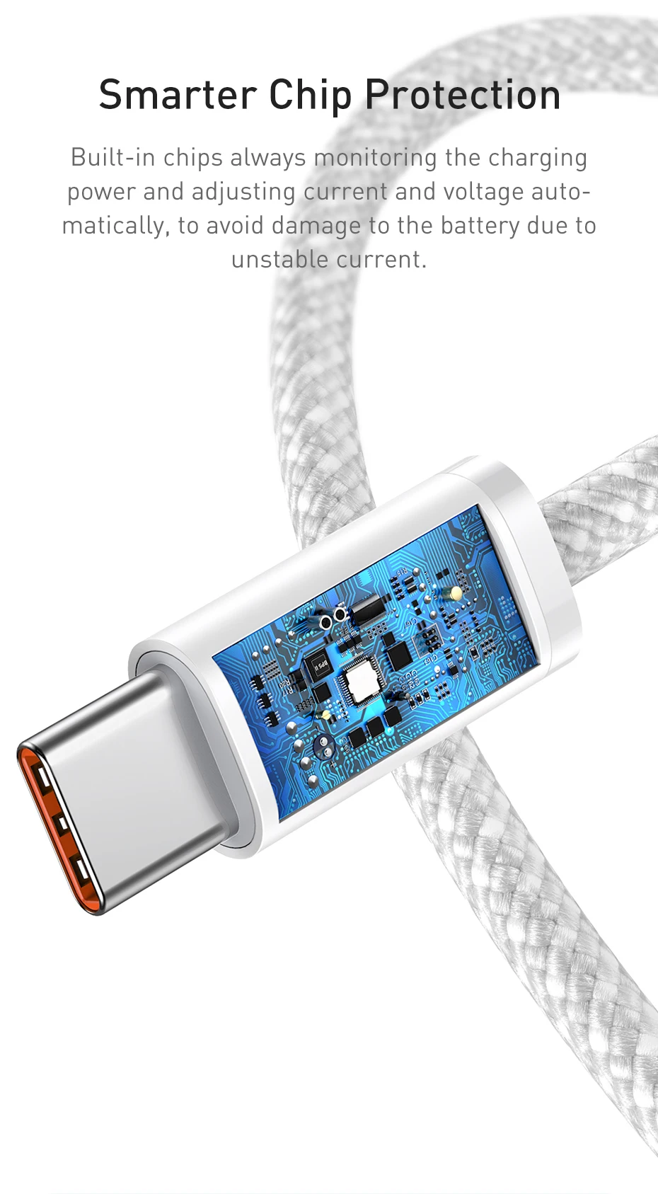 Baseus 100W USB C Cable For iPhone 16 15 Plus Pro Max Type C Cable For Macbook Pro ipad PD Fast Charger Cord Type-C Cable