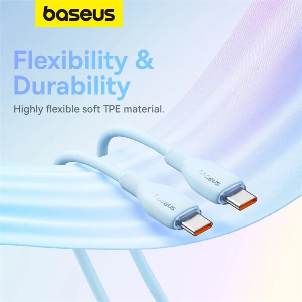 Baseus 100W USB C to USB C Fast Charging Cable PD 480Mbps Data Wire for MacBook iPhone Samsung - Image 5