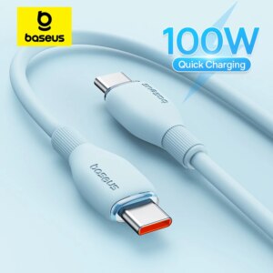 Baseus 100W USB C to USB C Fast Charging Cable PD 480Mbps Data Wire for MacBook iPhone Samsung