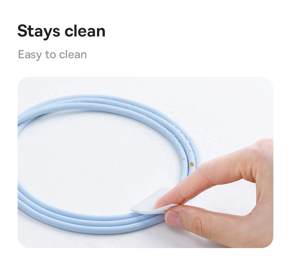 Baseus 100W USB C Cable For iPhone 16 15 Fast Charging Cable For Samsung Xiaomi Huawei Macbook Data Wire Charging Cable Soft TPE