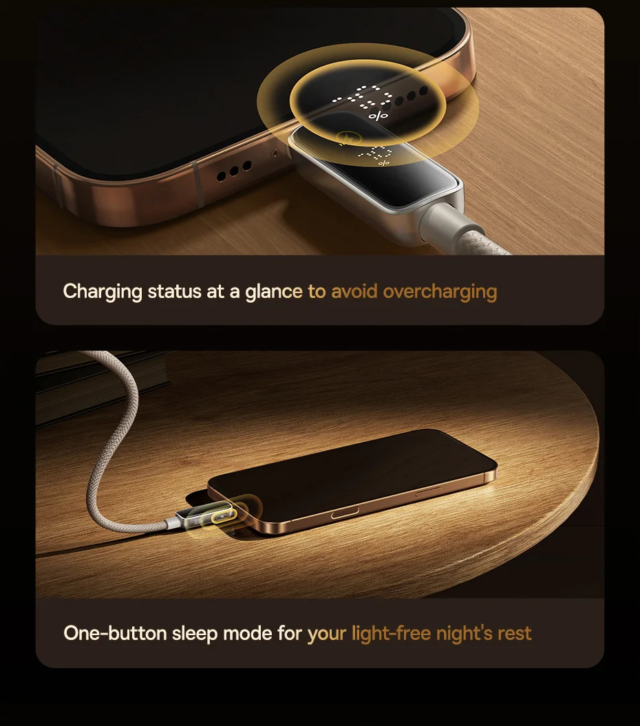 Baseus PD 100W USB C Cable For iPhone 16 15 Digital Display Type C Cable For Macbook iPad Fast Charging Cable For Samsung Xiaomi
