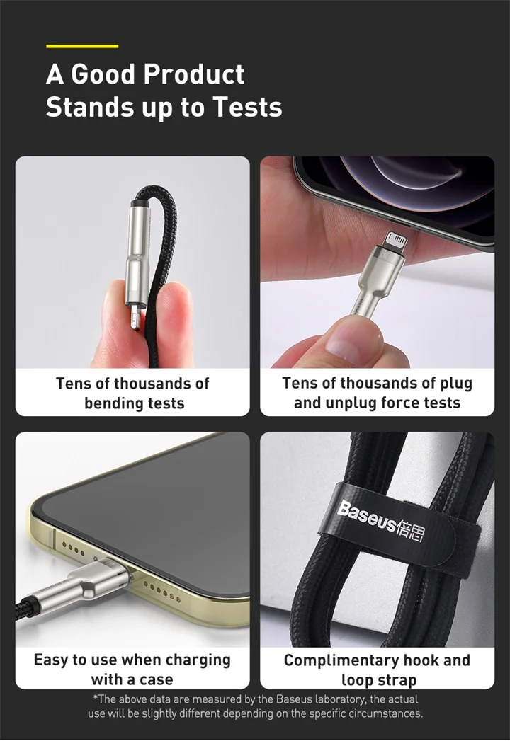 Baseus USB Cable for iPhone 14 11 12 Pro Max Xs Xr X 2.4A Fast Charging Cable for iPhone Cable 7 SE 8 Plus Charger for iPad air