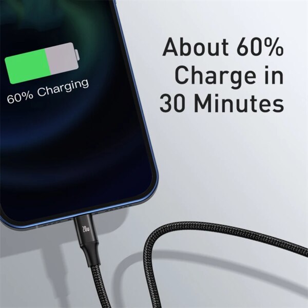Baseus 20W PD 3-in-1 Fast Charging Cable USB Type-C to Micro/Lightning for iPhone 15 14 13 Samsung Xiaomi - Image 2