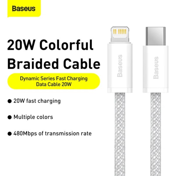 Baseus Dynamic Series 20W Type-C to Lightning Fast Charging Cable for iPhone iPad - Image 3