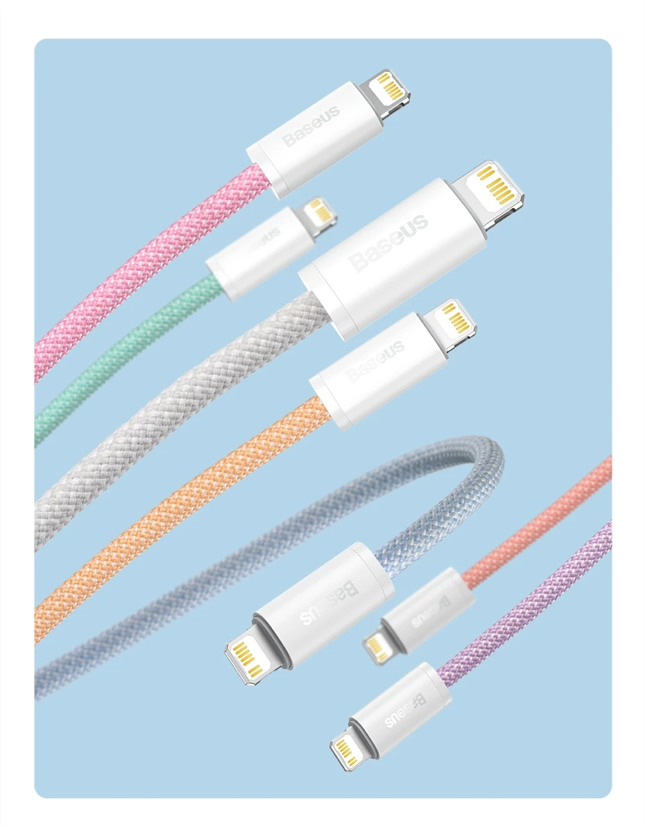 Baseus USB C Cable For IPhone 14 13 12 11 pro Max Xs Plus 20W Fast Charging Cable Type C Date Wire For ipad Macbook