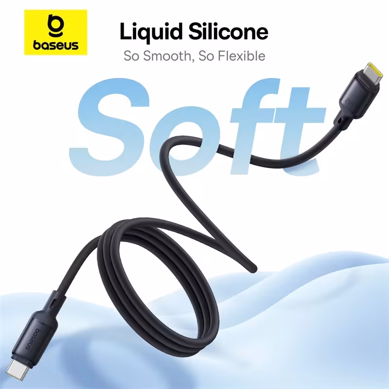 Baseus PicoGo 240W Magnetic USB C Cable Liquid Silicone Fast Charging For iPhone Samsung Macbook Baseus PicoGo 240W Magnetic USB C Cable Liquid Silicone Fast Charging For iPhone Samsung Macbook - Image 2
