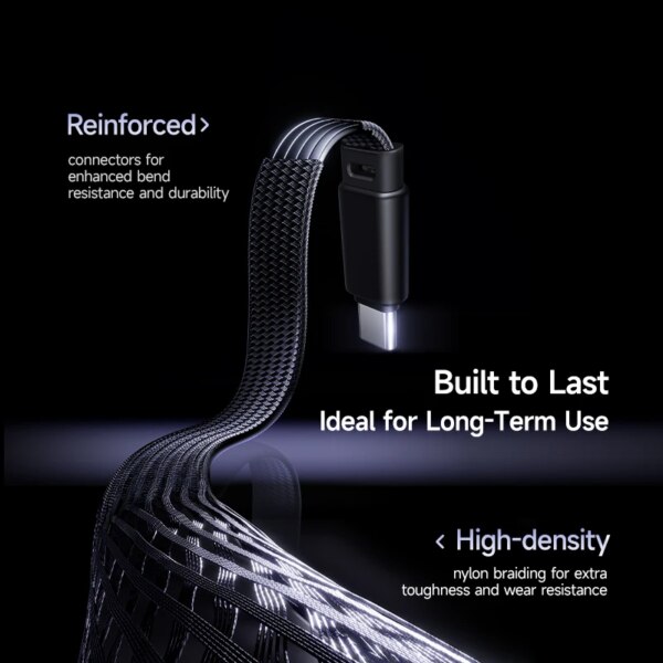 Baseus MVP3 100W USB-A to USB-C Fast Charging Cable 90 Degree Angled Port for Huawei Honor Gaming - Image 6