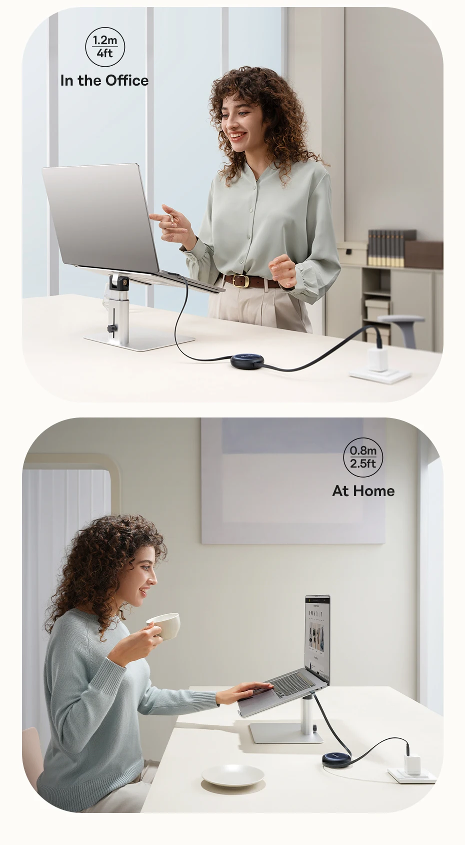 Baesus Nomos Retractable 100W USB C Cable For iPhone 16 15 Plus Pro Max Fast Charging Cable For MacBook Type C Cable For Samsung