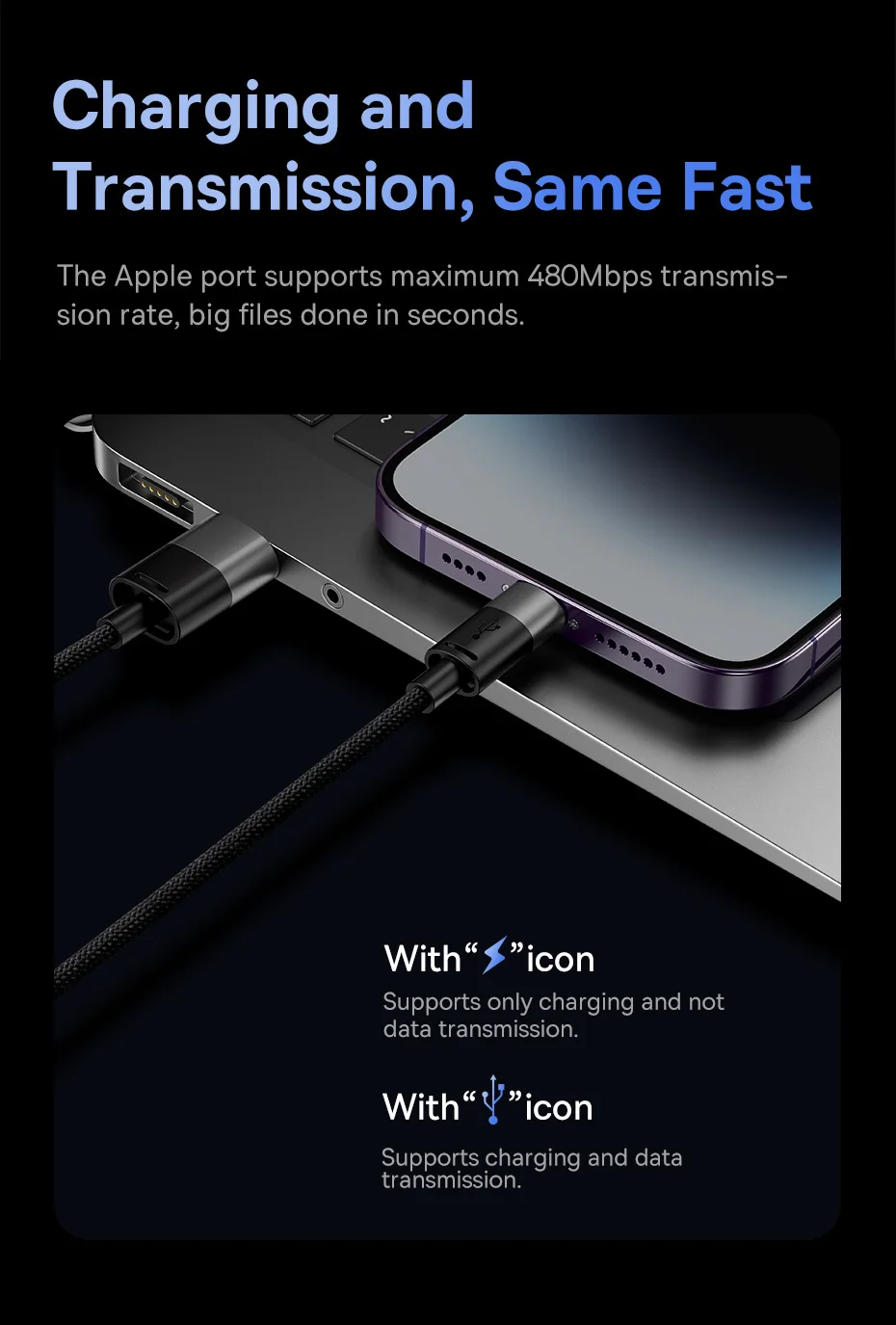 Baseus 3 in 1 USB C Cable for iPhone 14 13 12 Pro 11 3.5A Charger Cable Micro USB C Type C Cable for Macbook Pro Samsung Xiaomi
