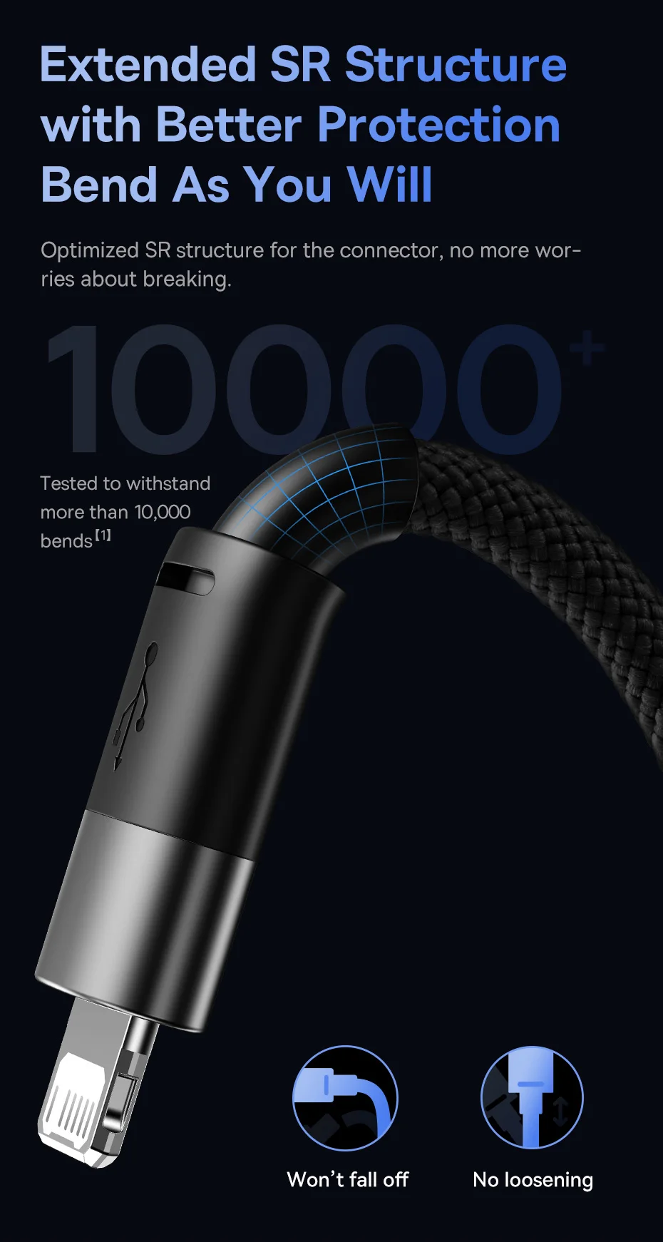 Baseus 3 in 1 USB C Cable for iPhone 14 13 12 Pro 11 3.5A Charger Cable Micro USB C Type C Cable for Macbook Pro Samsung Xiaomi