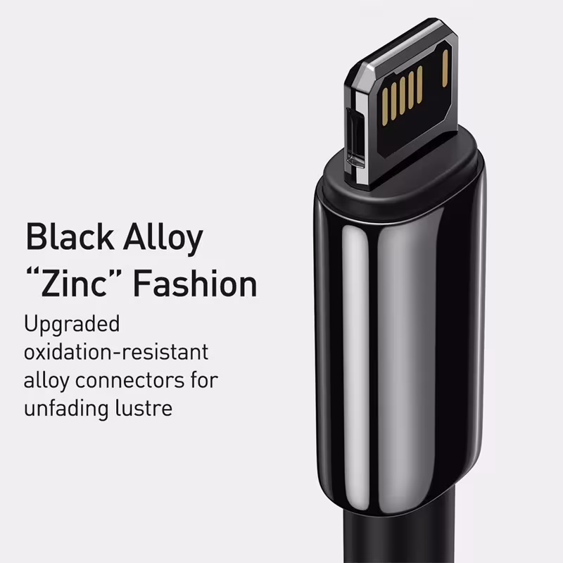 Baseus Zinc Alloy Fast Charging Cable 2.4A USB for iPhone 14 13 12 11 Pro Max XR Xs Baseus Zinc Alloy Fast Charging Cable 2.4A USB for iPhone 14 13 12 11 Pro Max XR Xs - Image 2